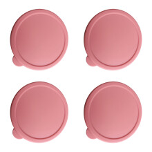 4Pcs Heat Resistant Silicone Can Lid Multipurpose Glass-pink