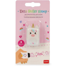 Legami Decorative Roller Stamp Fuchsia Ink Unicorn
