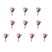 10Pcs Tiny Natural Dried Flower Bouquets 10cm High Dried-21