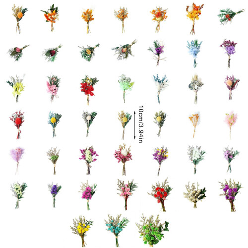 10Pcs Tiny Dried Flower Bouquets For Handmade Craft Wedding-24 1