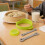 1Ensemble Support Main Silicone Vert Anti- Pour Repas 9