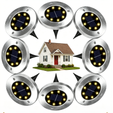 Solar In Ground Light Corrosion Resistant Outdoor Walkway Marker Light with Stake