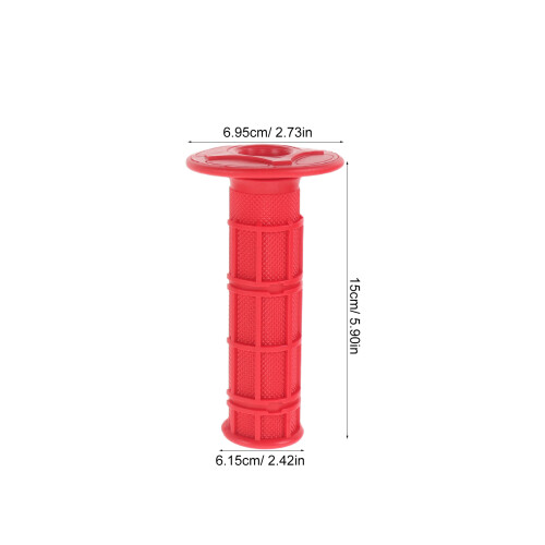 Red Throttle Grip Cable Set Motorcycle Handlebar Plastic Alloy 1