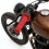 Red Throttle Grip Cable Set Motorcycle Handlebar Plastic Alloy 3