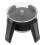 Solar Powered Automatic Rotating Jewelry Display Holder Black ABS 5