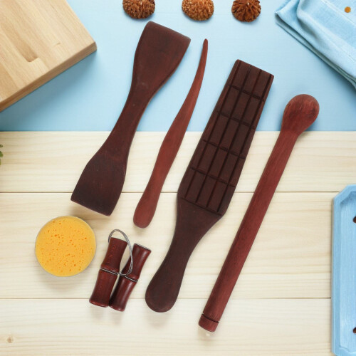 6Pcs Beginner Friendly Clay Pottery Carving and 2