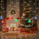 Julesnefnuggardinlys, 96 LED, 3,5 m, USB 5