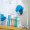 25Pcs Lab Blue Plastic Test Tubes 50Ml Sterile Conical Screw Cap Vials 8