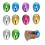 12Pcs Bright Color Fillable Plastic Easter Eggs for Egg Hunt Treats 10