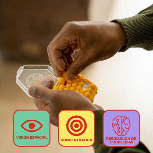 SmartGames - IQ Mini Hexpert, Create Your Own Challenges, Compact Puzzle Game, 7+ Years 2