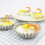 10-Pack Tin Egg Tart Moulds 7x7x2cm 2