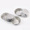 10-Pack Tin Egg Tart Moulds 7x7x2cm 5