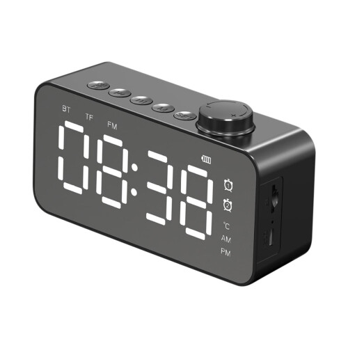 Réveil avec grand écran LED et haut-parleur Bluetooth 1