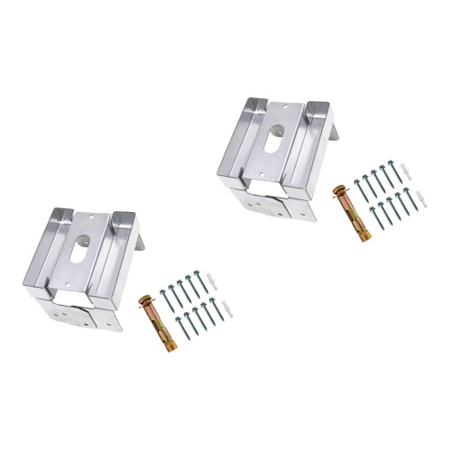 Galvanized 4X4 Post Stand Offers Stable Base For-Two pack