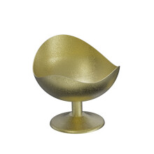 Elegante, verweerde roestvrijstalen dessertbeker,-Goud Kort