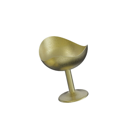 Unique Irregular Shape 304 Stainless Steel Mousse-Gold High