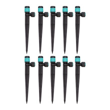 10 Stuks 360 Graden Roterende Tuin Irrigatie Sprinkler Met-Blauw