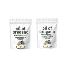 (2 bags) 3x Oil Of Oregano Black Seed Oil 6000mg Nutrition Gels Chews 300 Count