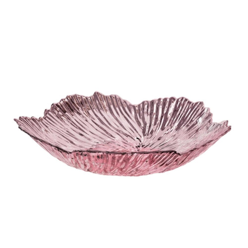 Popular Blossomy Design Snack Tray Plastic Fruit Dish For-Pink