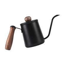 Elegante metalen koffieschenkbeker in Japanse stijl met-Zwart