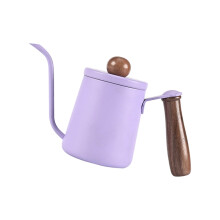 High Quality 350ml Metal Coffee Maker With Ergonomic-Purple