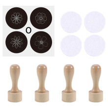 Rubber Stamps Collection On Sustainable Wood For Various Art-D