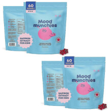 (Package 2) Saffron Extract for Mood Munchies Nutrition Gels & Chews 60 Count
