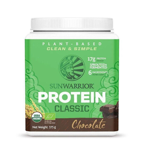 Sunwarrior Classic Organic Protein Chocolate 375g (1744)