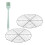 Silver Round Dessert Cooling Stand With Cake Decorating Tool 1