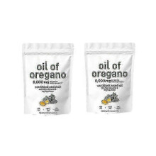 (2 bags) 3X Oil of Oregano Black seed oil 6000mg Nutrition Gels & Chews 300 Count