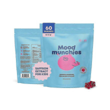 (Package 1) Saffron Extract for Mood Munchies Nutrition Gels & Chews 60 Count good feel