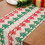 Boho Christmas Table Runner Cotton Tassel 13x70.8 in 4