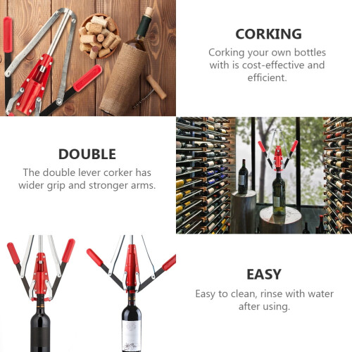 Bouchonneuse à double levier pour bouteilles de vin 1