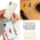 Glitter Music Note Adhesive Sticker 20 Sheets For School-Black 3