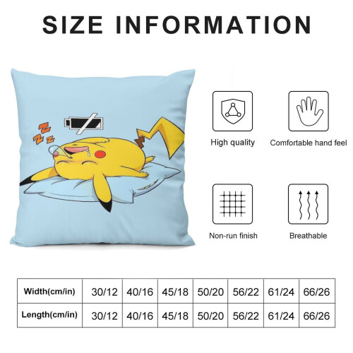 Short Plush Pillowcase with Invisible Zip 1
