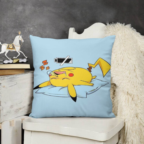 Short Plush Pillowcase with Invisible Zip 2