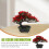 Bonsai japonez artificial roșu 32x13cm 5