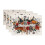 Rutiga Halloween-placemats med fladdermusmotiv, 4-pack 2