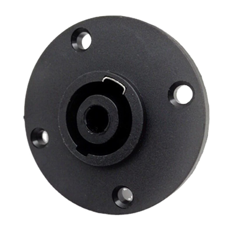 Socket 4 Pin Panel Mount Connector For Speakon, Secure Twist Lock Audio Adapter For Amplifier 9330225830771