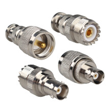 UHF to BNC Adapter Kit 4PCS, Low Signal Loss RF Coax Connectors for CB Radio and WiFi Antenna