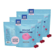 (2pcs) Saffron Extract for Mood Munchies Nutrition Gels & Chews 60 Count RTX