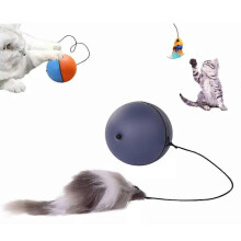 (deep grey) Interactive Cat Ball Toy,2024 New Automatic Moving Cat Ball Toy,Motion Ball Toy