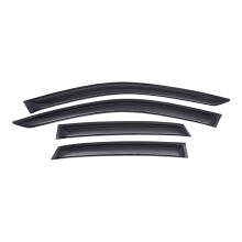 Window Visors for VW Jetta 2019‑2023 Rain Guards Acrylic Vent Shades Weatherproof Wind Noise Reduction