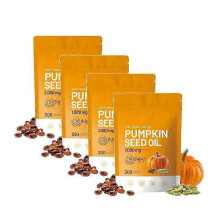 (4PCS) 1-5x 2 in 1 Pumpkin Oil 300 Count Nutrition GELS