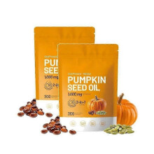 (2PCS) 1-5x 2 in 1 Pumpkin Oil 300 Count Nutrition GELS