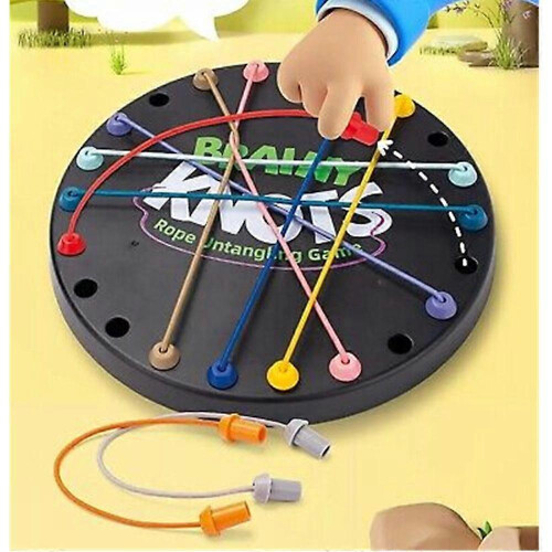 Brainy Knots Rope Untangling Table, Logic Puzzle Board Game 1