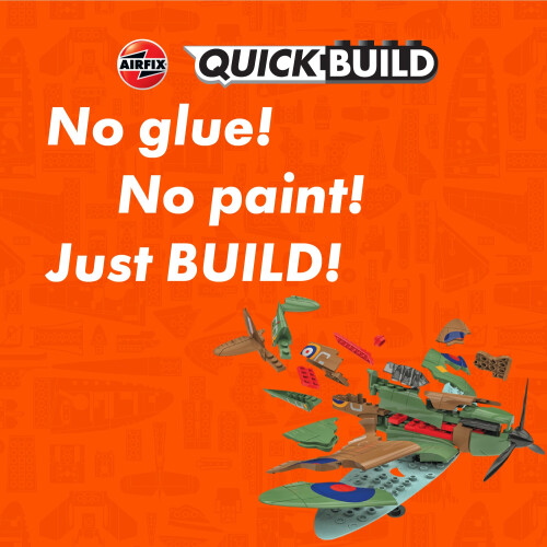 Airfix Airfix J6000 Quick Build Spitfire Aircraft Model Kit,Multi-colored,116 millimeters 1