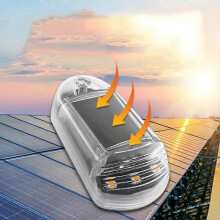 (2 PCS, Transparent colourful light) Solar Powered Cab Lights for Truck-2024 New Punch-Free Solar Powered Cab Lights
