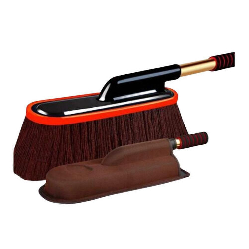 (Brown) Nicetopu Car Duster, Car Duster with Extendable Telescoping Handle Scratch Free New