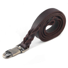 2025 Latest Model 1pc Pet leash Soft Leather Dog Collar & Leash in Braided Pet